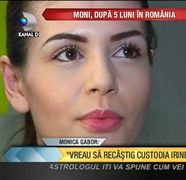 Monica Gabor: “Vreau sa recastig custodia Irinei!” VIDEO